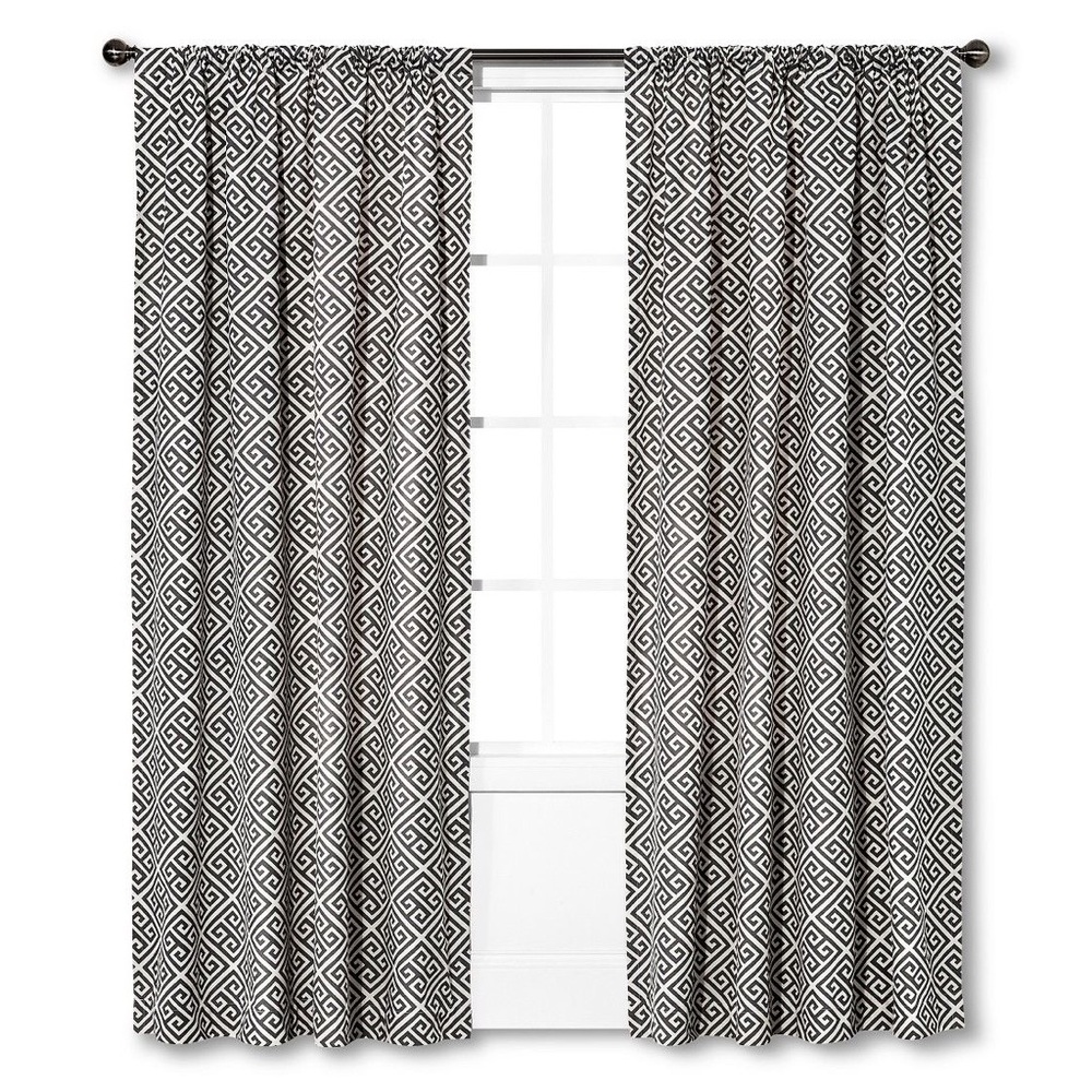 {THRESHOLD} Greek Key Curtain Panels (6)